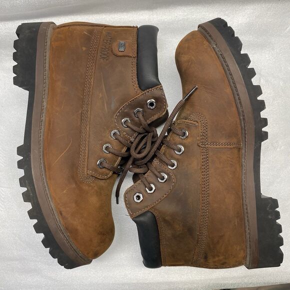 Skechers Sergeants Verdict Leather Waterproof Boots Mens 10.5 Brown Memory main image 6